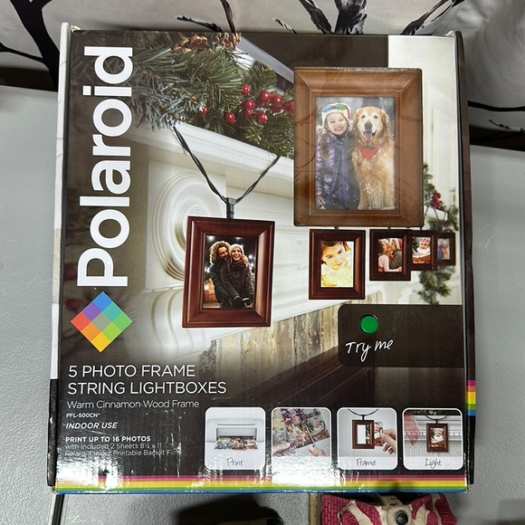 Holiday Polaroid 5 Photo Frame String Lightboxes Poshmark